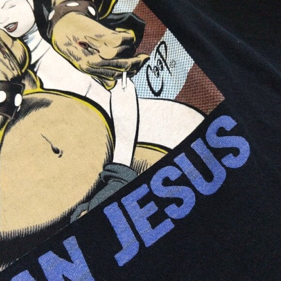 Bad Religion American Jesus T Shirt Vintage 1997 Size S Black Tee Short Sleeve - Picture 8 of 11